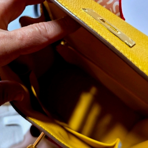 COPY - Stunning 100% leather quality not designer like,  Kelly bag brown 28. - Picture 5 of 13